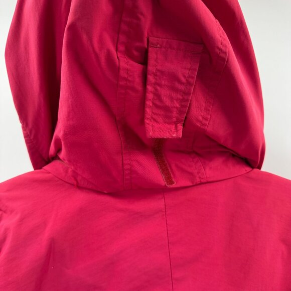 L.L. Bean Womens Red Hooded Jacket With Removable Gray Fleece Liner Size M - Picture 3 of 9